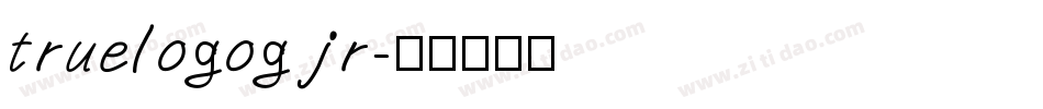 truelogog jr字体转换